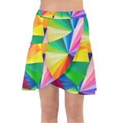Bring Colors To Your Day Wrap Front Skirt