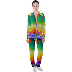 Bring Colors To Your Day Casual Jacket And Pants Set