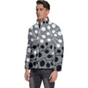 Abstract Nature Black White Men s Puffer Bubble Jacket Coat View2