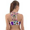 Bloom Plant Flowering Pattern Back Web Sports Bra View2