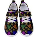 Pattern-repetition-snail-blue Women s Velcro Strap Shoes View1