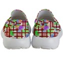 Pattern-repetition-bars-colors Kids Lightweight Slip Ons View4