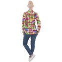 Pattern-repetition-bars-colors Women s Long Sleeve Pocket Shirt View2