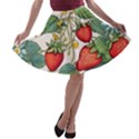 Strawberry-fruits A-line Skater Skirt View1