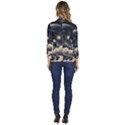 Starry Sky Moon Space Cosmic Galaxy Nature Art Clouds Art Nouveau Abstract Women s One-Button 3/4 Sleeve Short Jacket View4