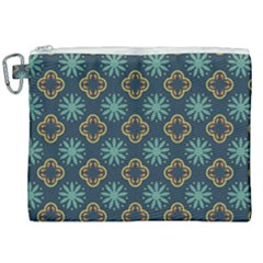 Flowers Pattern Design Abstract Canvas Cosmetic Bag (xxl) by Maspions
