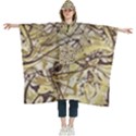 Marble Texture Pattern Seamless Women s Hooded Rain Ponchos View1
