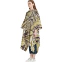 Marble Texture Pattern Seamless Women s Hooded Rain Ponchos View2