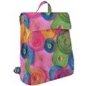 Colorful Abstract Patterns Flap Top Backpack View2