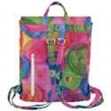 Colorful Abstract Patterns Flap Top Backpack View3