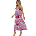 Scandinavian Abstract Pattern V-Neck Sleeveless Loose Fit Overalls View2