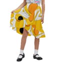 Abstract Pattern Kids  Ruffle Flared Wrap Midi Skirt View1