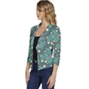 Illustration Pattern Seamless Women s Casual 3/4 Sleeve Spring Jacket View2