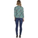 Illustration Pattern Seamless Women s Casual 3/4 Sleeve Spring Jacket View4
