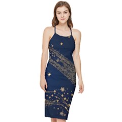 Starsstar Glitter Bodycon Cross Back Summer Dress
