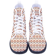 Geometric Tribal Pattern Design Women s High-top Canvas Sneakers