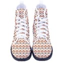 Geometric Tribal Pattern Design Women s High-Top Canvas Sneakers View1