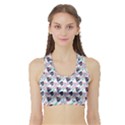 Beautiful Pattern Sports Bra with Border View1