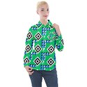 Beauitiful Geometry Women s Long Sleeve Pocket Shirt View1