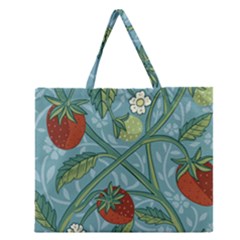 Spring Time Zipper Large Tote Bag by AlexandrouPrints
