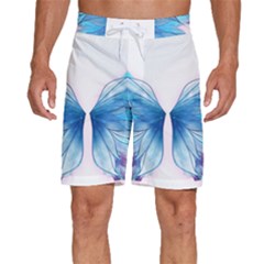 Butterfly-drawing-art-fairytale  Men s Beach Shorts