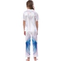 Butterfly-drawing-art-fairytale  Kids  Satin Short Sleeve Pajamas Set View2