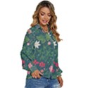 Spring design  Women s Long Sleeve Button Up Shirt View3