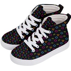Background Ornamental Pattern Kids  Hi-top Skate Sneakers