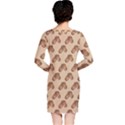 Coffee Beans Pattern Texture Long Sleeve Nightdress View2