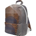 Boho Background Leaves Botanical Retro Vintage Art Zip Up Backpack View1