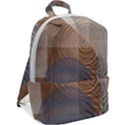 Boho Background Leaves Botanical Retro Vintage Art Zip Up Backpack View2
