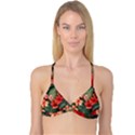 Tropical Flower Bloom Reversible Tri Bikini Top View3