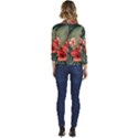 Tropical Flower Bloom Women s Casual 3/4 Sleeve Spring Jacket View4