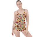 Mushroom Autumn Fall Boyleg Tankini Set  View1