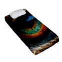 Eye Bird Feathers Vibrant Fitted Sheet (Single Size) View2