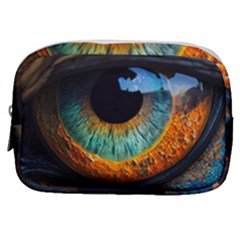 Eye Bird Feathers Vibrant Make Up Pouch (small) by Hannah976