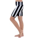 Stripes Geometric Pattern Digital Art Art Abstract Abstract Art Kids  Lightweight Velour Cropped Yoga Leggings View2