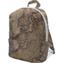 Old Vintage Classic Map Of Europe Zip Up Backpack View1