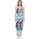 super bluey Sleeveless Tie Ankle Chiffon Jumpsuit View1