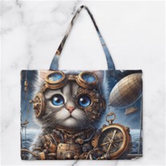 Maine Coon Explorer Zipper Medium Tote Bag