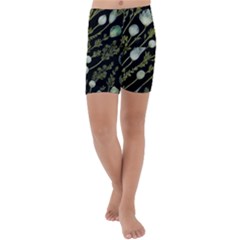 Sea Weed Salt Water Kids  Lightweight Velour Capri Yoga Leggings