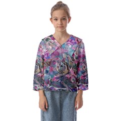 Pink Swirls Flow Kids  Sailor Shirt