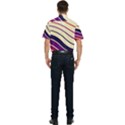 Angles Design Pattern Retro Men s Short Sleeve Pocket Shirt  View2