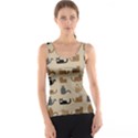 Cat Pattern Texture Animal Women s Basic Tank Top View1