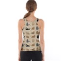Cat Pattern Texture Animal Women s Basic Tank Top View2