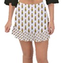 Teddy Pattern Fishtail Mini Chiffon Skirt View1