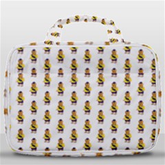 Teddy Pattern Travel Toiletry Bag With Hanging Hook