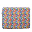 Abstract Pattern 15  Vertical Laptop Sleeve Case With Pocket View1
