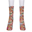 Pop Culture Abstract Pattern Crew Socks View1