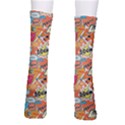 Pop Culture Abstract Pattern Crew Socks View2